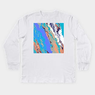 Summer waves Kids Long Sleeve T-Shirt